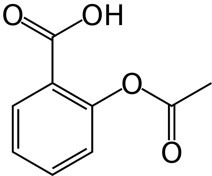 Structure of acetylsalicylic acid